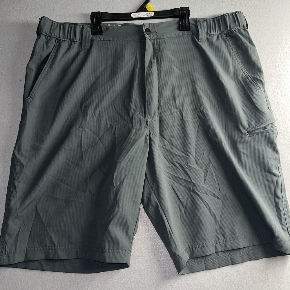 Wrangler Cargo Shorts Gray Relaxed Nylon‎ Blend 40